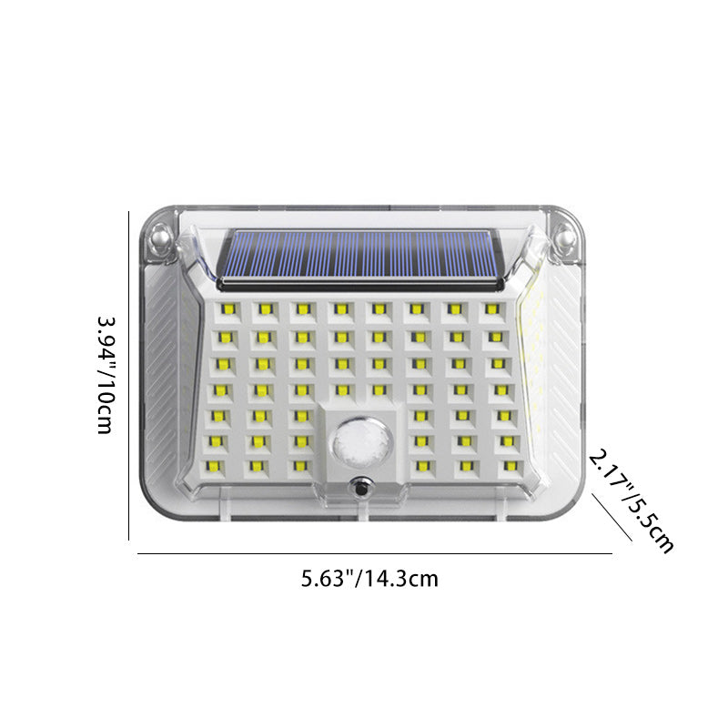 Moderne Einfachheit Solar Wasserdicht Dreieck Silikon ABS PC LED Außen Wand Leuchte Lampe Für Außenpatio | Brehn