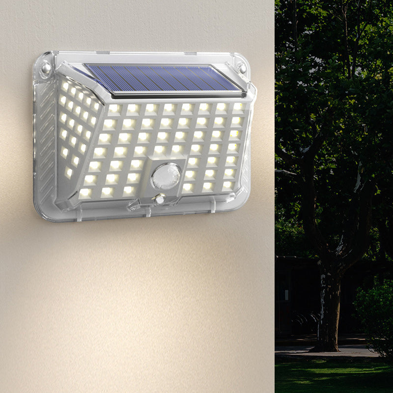 Moderne Einfachheit Solar Wasserdicht Dreieck Silikon ABS PC LED Außen Wand Leuchte Lampe Für Außenpatio | Brehn