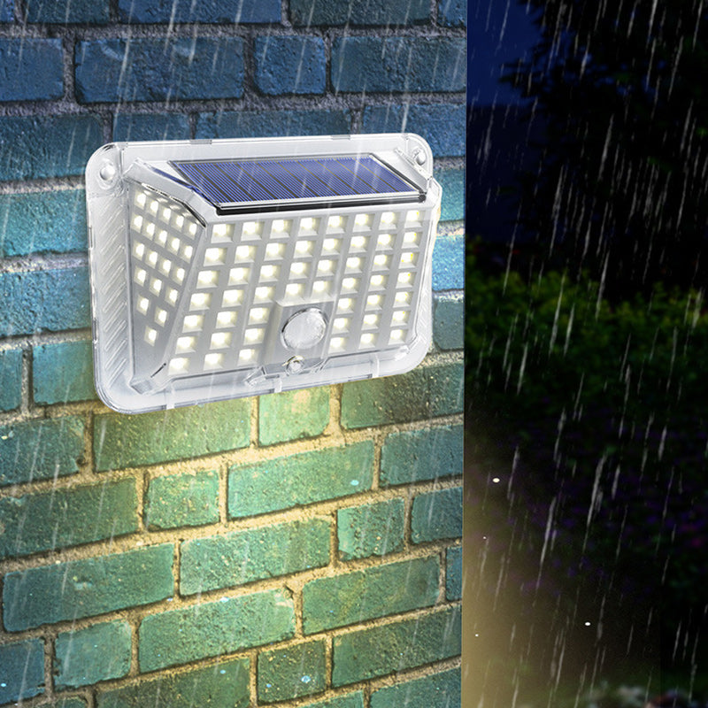 Moderne Einfachheit Solar Wasserdicht Dreieck Silikon ABS PC LED Außen Wand Leuchte Lampe Für Außenpatio | Brehn