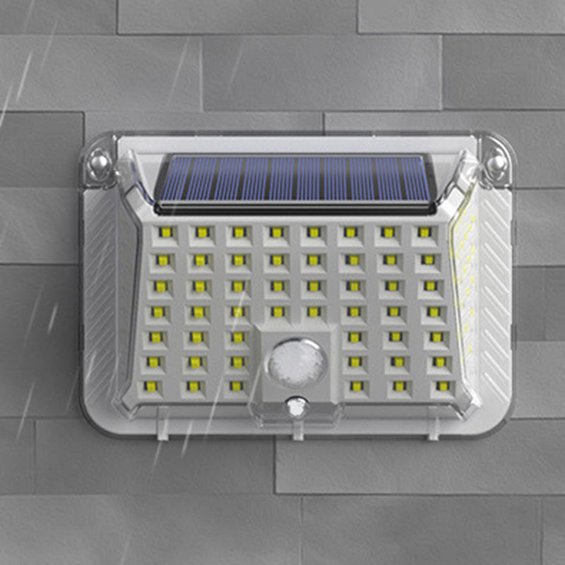 Moderne Einfachheit Solar Wasserdicht Dreieck Silikon ABS PC LED Außen Wand Leuchte Lampe Für Außenpatio | Brehn