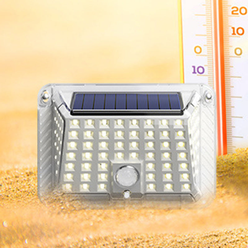 Moderne Einfachheit Solar Wasserdicht Dreieck Silikon ABS PC LED Außen Wand Leuchte Lampe Für Außenpatio | Brehn