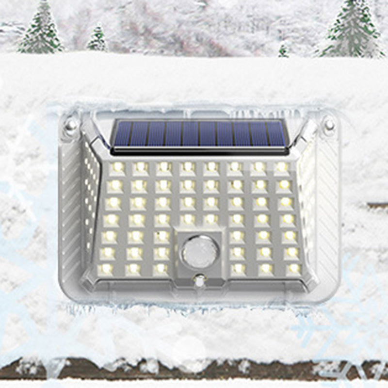 Moderne Einfachheit Solar Wasserdicht Dreieck Silikon ABS PC LED Außen Wand Leuchte Lampe Für Außenpatio | Brehn