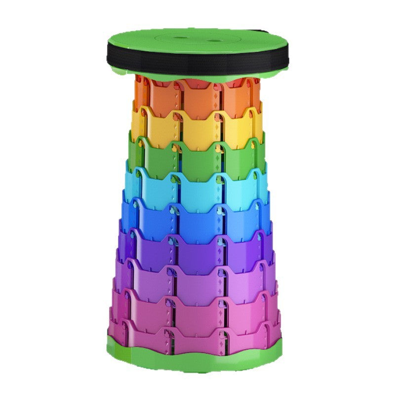 Moderner Minimalistischer Zylindrischer PP Erweiterbarer Klapphocker Für Draußen | Brehn