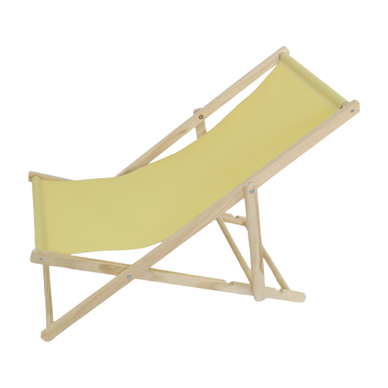 Moderner minimalistischer rechteckiger Oxford-Stoff solider Kiefernholz Outdoor-Strandstuhl faltbarer Liegestuhl mit Rückenlehne für den Außenbereich | Brehn