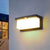 Moderner minimalistischer solar- und wasserdichter Kunststoff- und PC-rechteckiger LED-Wand sconce Lampe für außen, Terrasse und Garten | Brehn