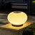 Moderner minimalistischer PE ovaler LED-Solar- und wasserdichter Außenleuchte für Garten und Terrasse | Brehn