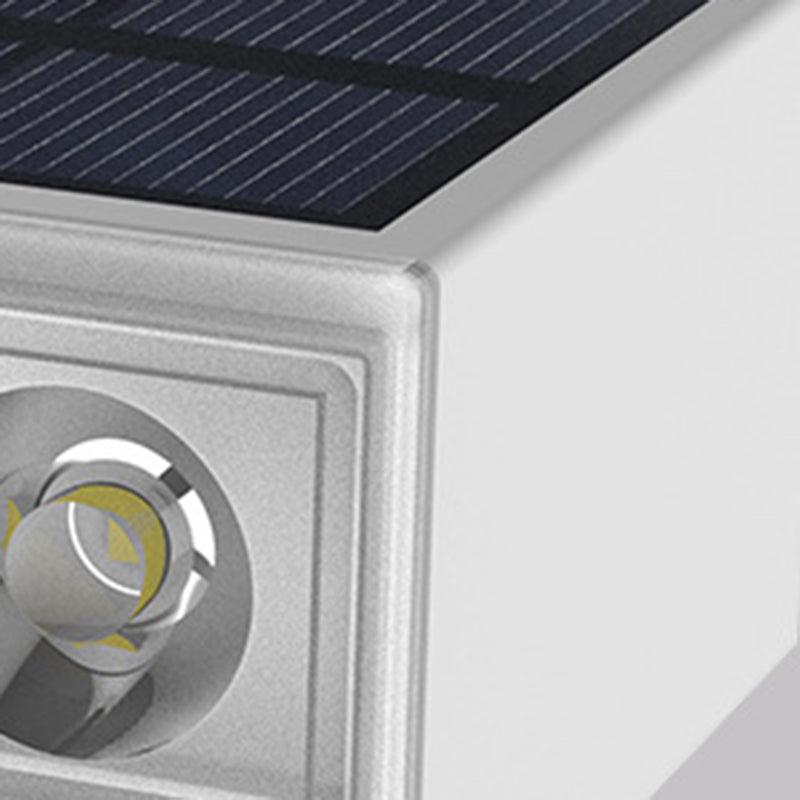 Modern Minimalist Solar Waterproof ABS PC Rectangular LED Außenstufenlicht Ideal Für Garten Und Außenpatio | Brehn
