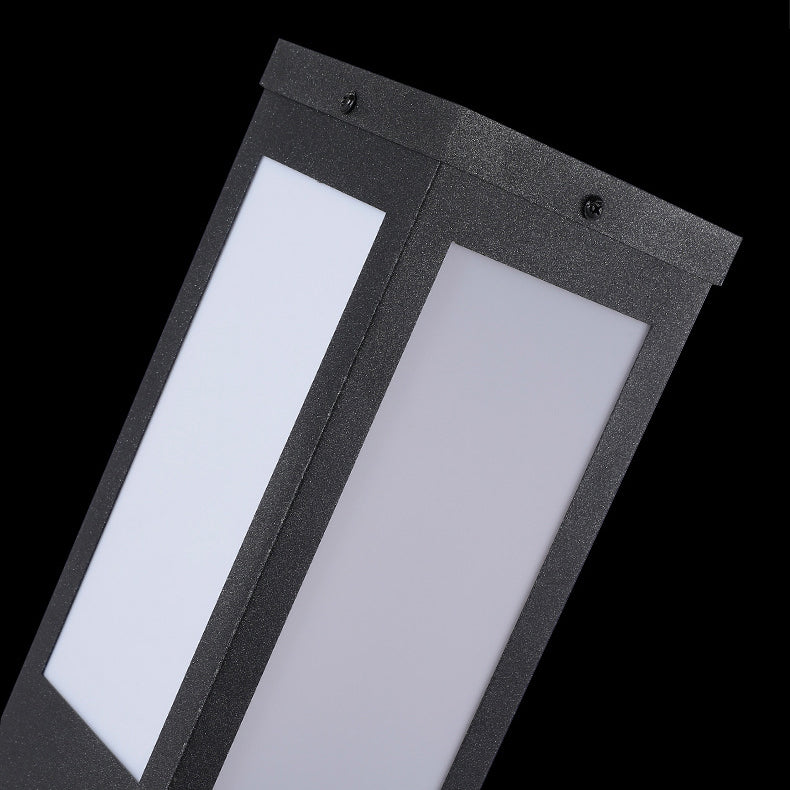 Modern Minimalist Solar Waterproof Metal & PC Säulen LED Außenleuchte Landschaftsbeleuchtung Für Garten & Außenpatio | Brehn