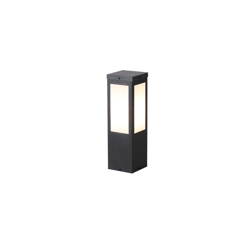 Modern Minimalist Solar Waterproof Metal & PC Säulen LED Außenleuchte Landschaftsbeleuchtung Für Garten & Außenpatio | Brehn