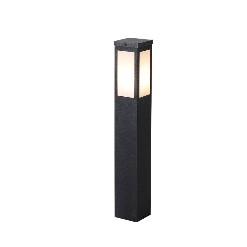 Modern Minimalist Solar Waterproof Metal & PC Säulen LED Außenleuchte Landschaftsbeleuchtung Für Garten & Außenpatio | Brehn