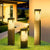 Moderne Minimalistische Wasserdichte Metall- & Glas-Diamant-Struktur Säule 1-Licht Außenleuchte Für Garten & Außenpatio | Brehn