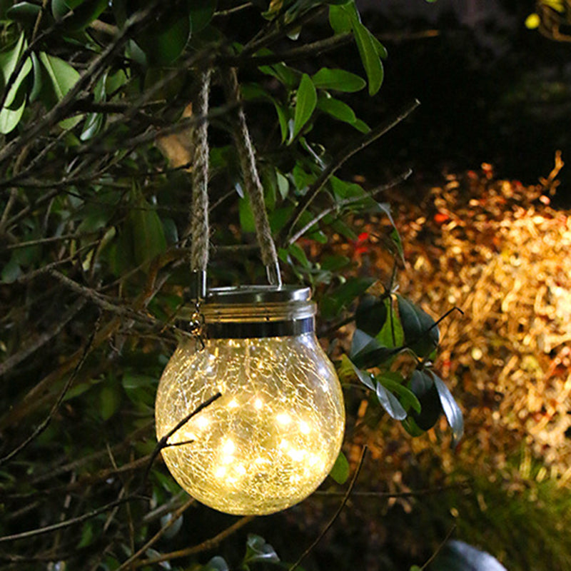 Moderne Art Deco Solar Orb Edelstahl Glas LED Außenleuchte für den Garten | Brehn