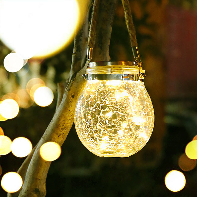 Moderne Art Deco Solar Orb Edelstahl Glas LED Außenleuchte für den Garten | Brehn