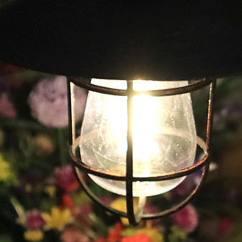 Moderner Minimalistischer Solar Zylinder Hohlraum Eisen Kunststoff LED Außenleuchte Für Garten | Brehn