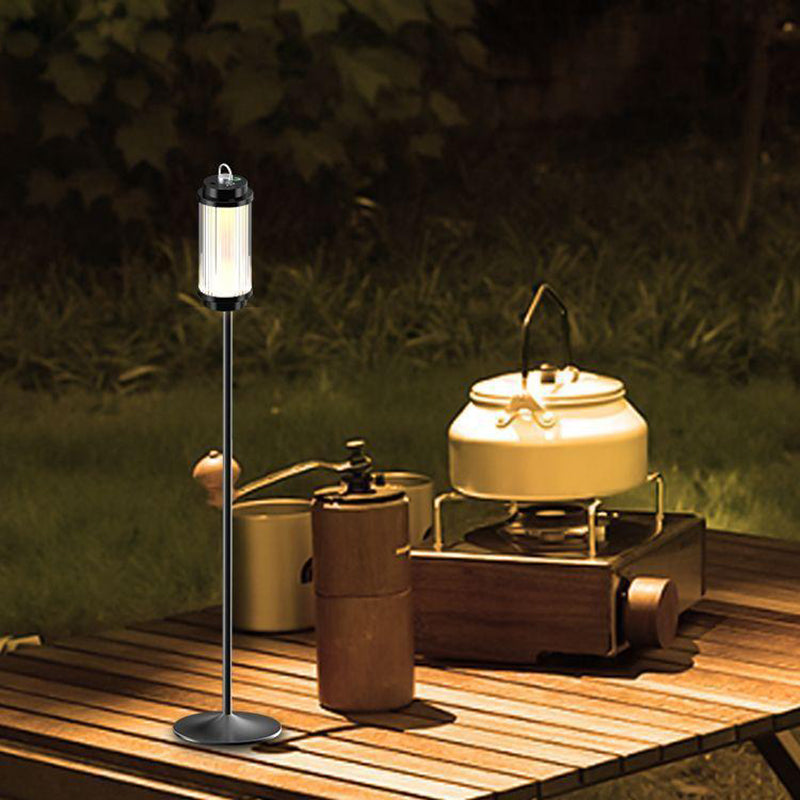 Moderne Minimalistische Tragbare Zylinder Metall ABS USB LED Außenleuchte Für Garten | Brehn