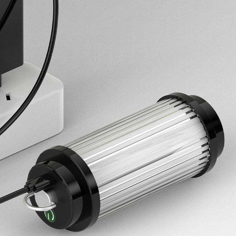 Moderne Minimalistische Tragbare Zylinder Metall ABS USB LED Außenleuchte Für Garten | Brehn