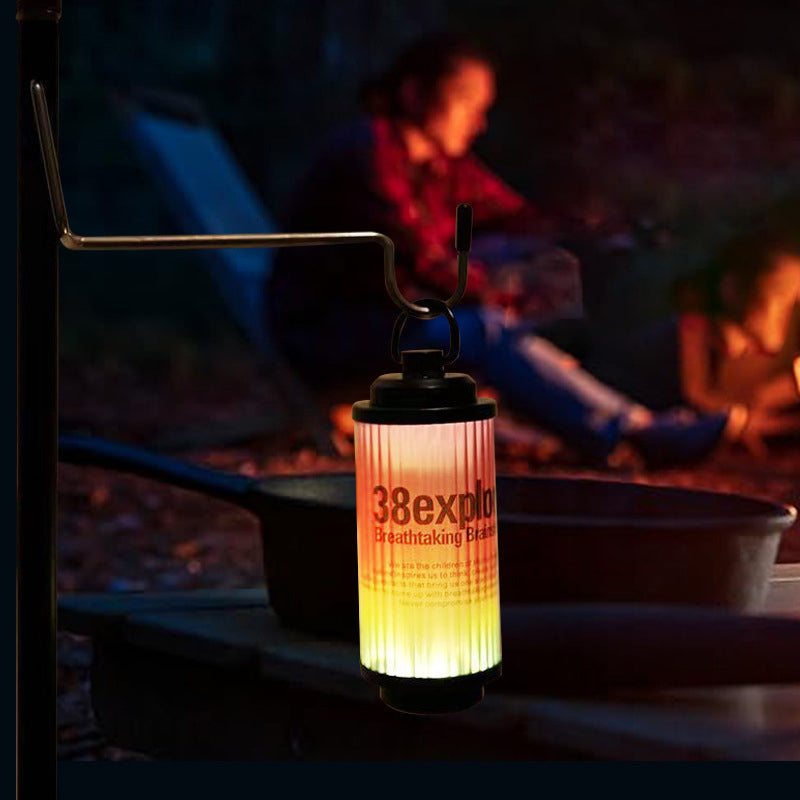 Moderne Minimalistische Tragbare Zylinder Metall ABS USB LED Außenleuchte Für Garten | Brehn