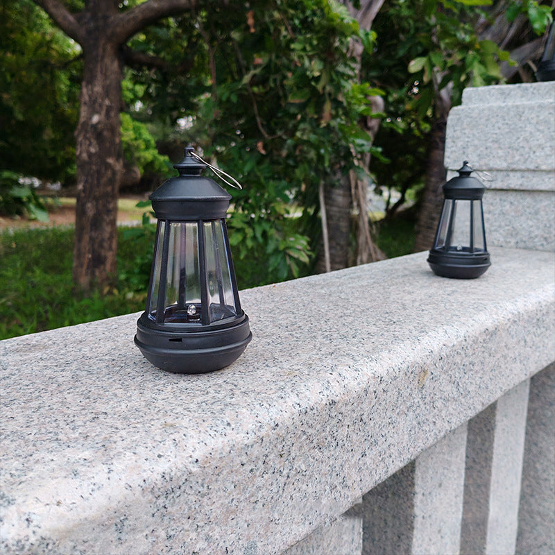 Modern minimalist Solar tragbare runde Turm Eisen LED Außenleuchte für Garten | Brehn