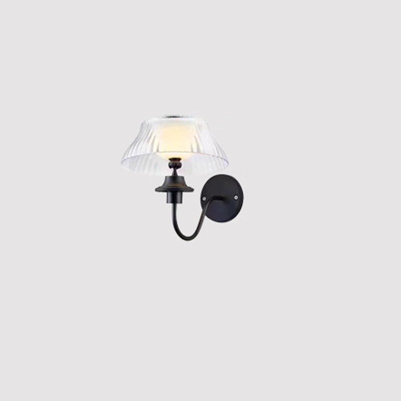 Modern minimalist runde halbe Ball gebogene Stangen Eisen ABS LED Außenwandleuchte für Garten | Brehn