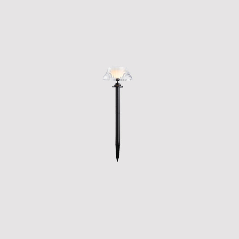 Modern Minimalist Runde Halbkugel Lange Stange Eisen ABS LED Erdstecker Außenlicht Für Garten | Brehn