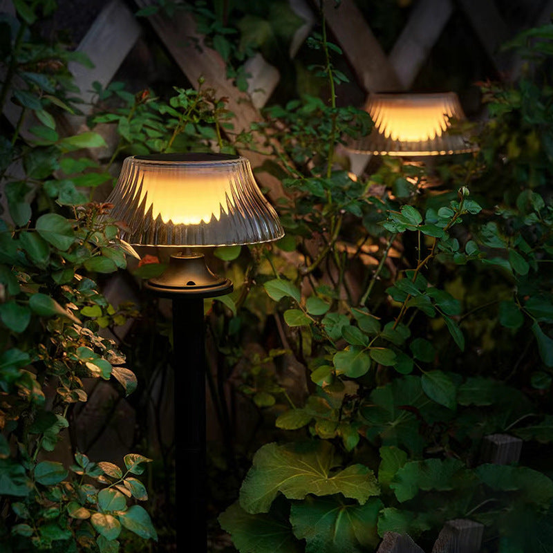 Modern Minimalist Runde Halbkugel Lange Stange Eisen ABS LED Erdstecker Außenlicht Für Garten | Brehn