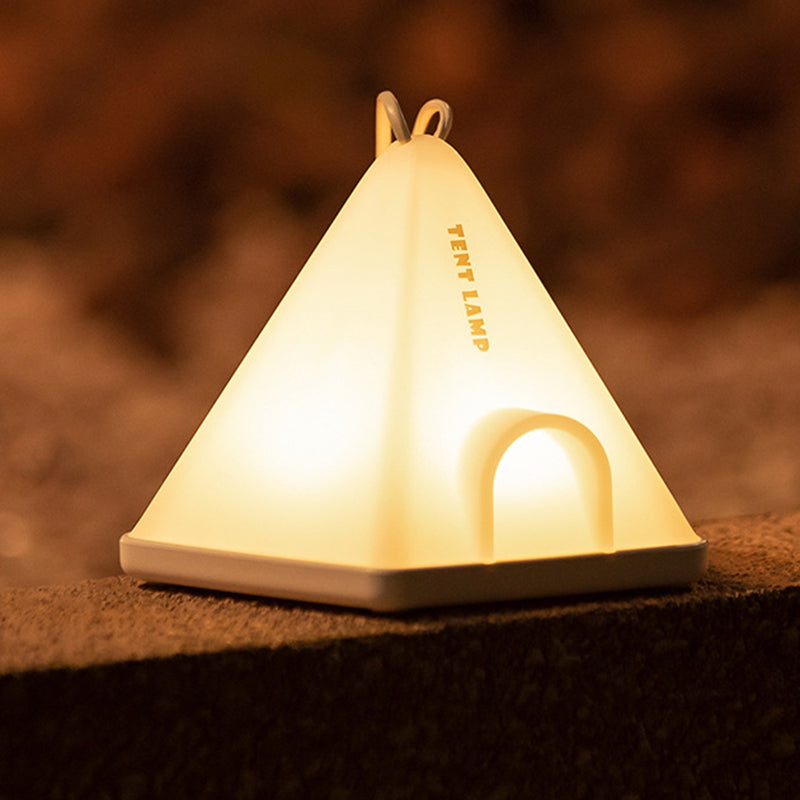 Zeitgenössische kreative Zeltform-Dreieck ABS PP LED Außenleuchte für Außenpatio | Brehn