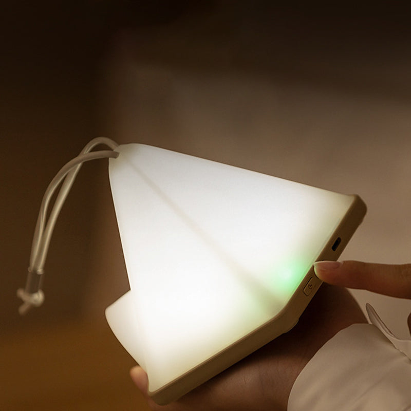 Zeitgenössische kreative Zeltform-Dreieck ABS PP LED Außenleuchte für Außenpatio | Brehn