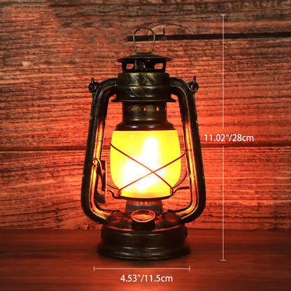 Traditionelle Vintage-Rundpferdelampe, Tischleuchte aus Eisen und Acryl mit LED-Beleuchtung für das Wohnzimmer