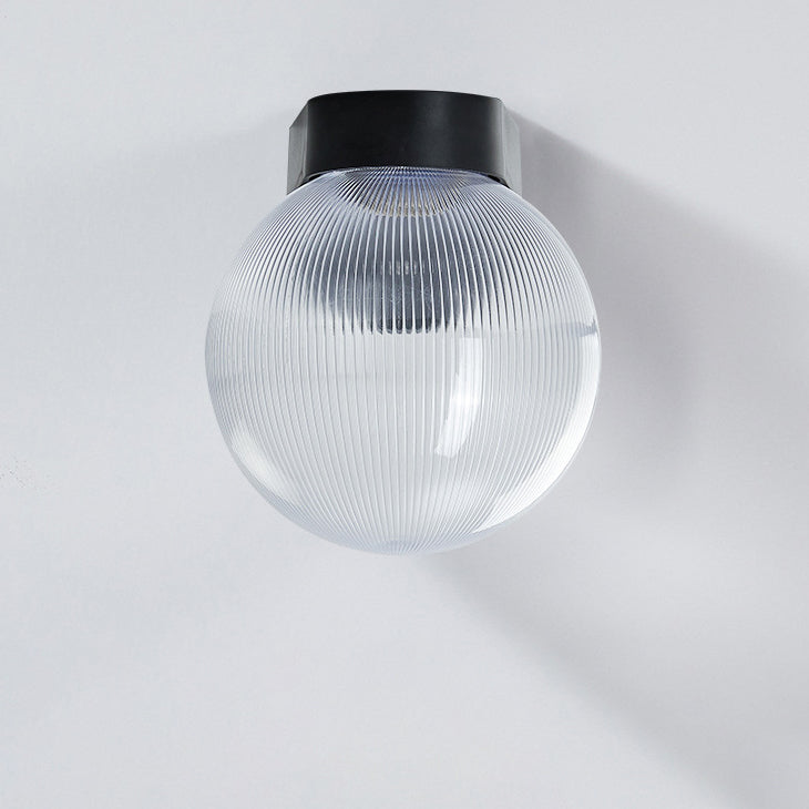 Moderne Einfachheit Wasserdichte Orb Polycarbonat Acryl 1-Licht Wand Scone Lampe Für Außenpatio | Brehn