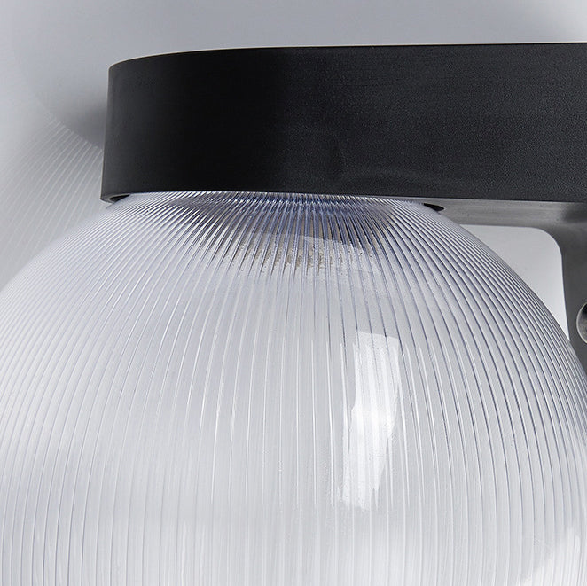Wasserdichte, kugelförmige Wandleuchte aus Polycarbonat-Acryl mit einem Licht für die Terrasse
