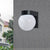 Moderne Einfachheit Wasserdichte Orb Polycarbonat Acryl 1-Licht Wand Scone Lampe Für Außenpatio | Brehn