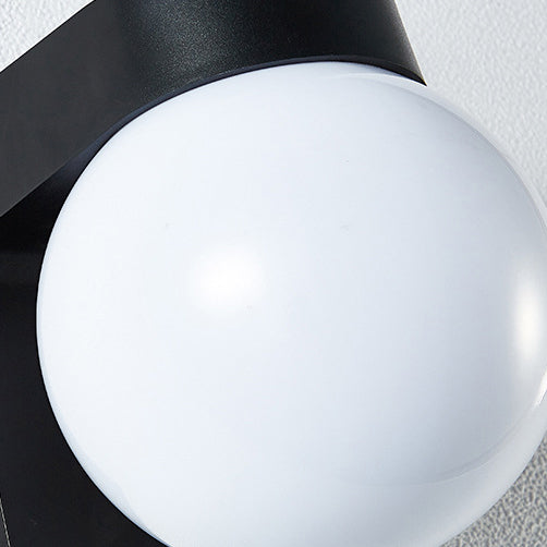 Wasserdichte, kugelförmige Wandleuchte aus Polycarbonat-Acryl mit einem Licht für die Terrasse