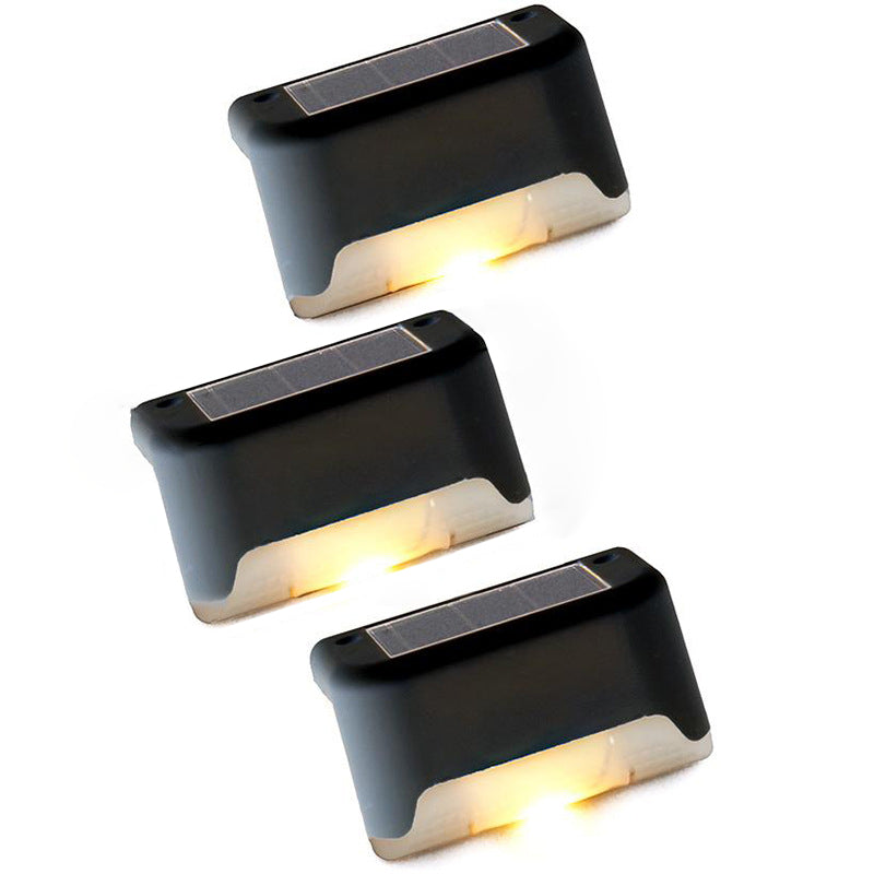 Modern Minimalist Solar Waterproof Rechteckige Plastik LED Außenleuchte Für Garten | Brehn