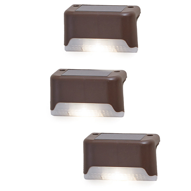 Modern Minimalist Solar Waterproof Rechteckige Plastik LED Außenleuchte Für Garten | Brehn