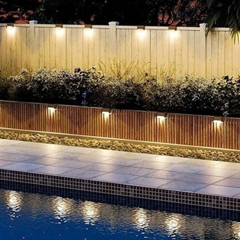 Modern Minimalist Solar Waterproof Rechteckige Plastik LED Außenleuchte Für Garten | Brehn