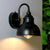 Moderner Minimalistischer Outdoor Wasserdichter Runder Gebogener Pfosten Eisen Schattierung 1-Licht Wandleuchte Lampe Für Garten | Brehn