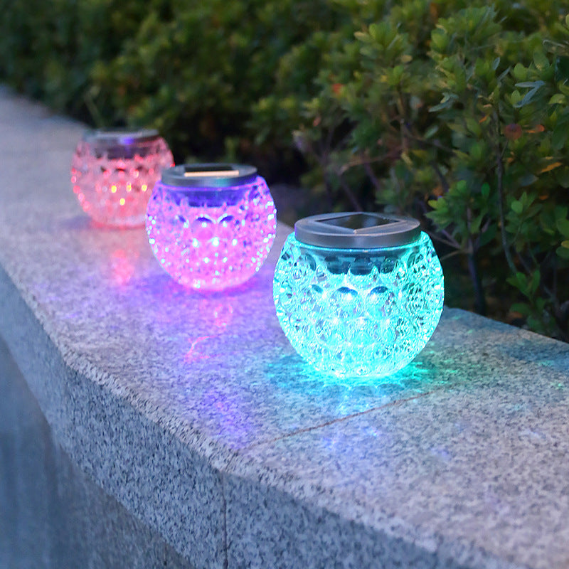 Moderne Art Deco Solar Glass Jar Voller Sterne ABS Edelstahl LED Außenlichter Für Garten | Brehn