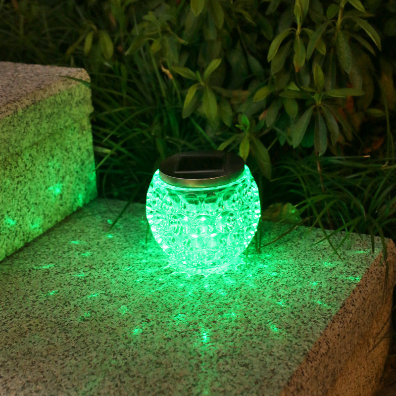 Moderne Art Deco Solar Glass Jar Voller Sterne ABS Edelstahl LED Außenlichter Für Garten | Brehn