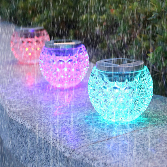 Moderne Art Deco Solar Glass Jar Voller Sterne ABS Edelstahl LED Außenlichter Für Garten | Brehn