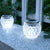 Moderne Art Deco Solar Glass Jar Voller Sterne ABS Edelstahl LED Außenlichter Für Garten | Brehn