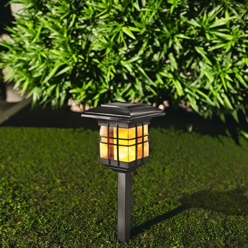 Modern Minimalist Säulen Kunststoff LED Solar Stehlampe für Garten | Brehn