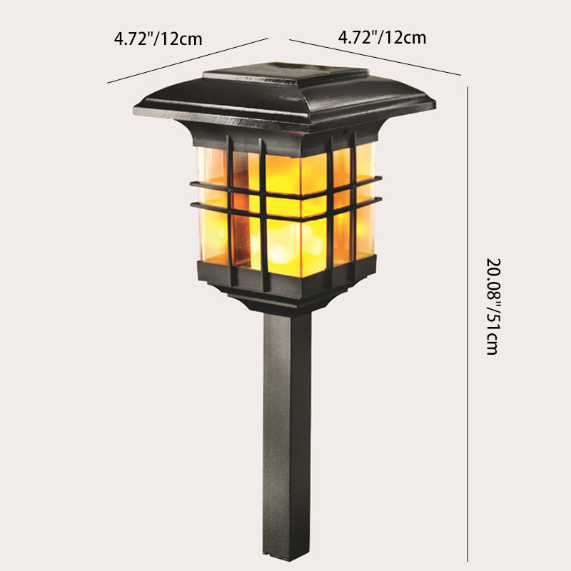 Modern Minimalist Säulen Kunststoff LED Solar Stehlampe für Garten | Brehn