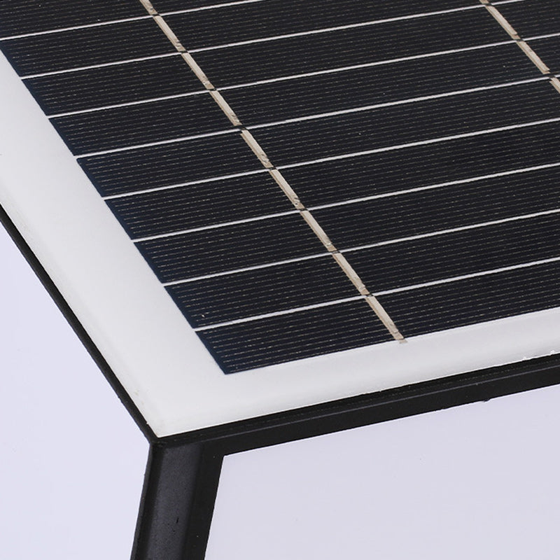 Moderner Minimalistischer Solar-Wasserdichter Quadratförmiger Aluminium-Acryl-LED-Außen-Straßenlaterne Für Garten | Brehn