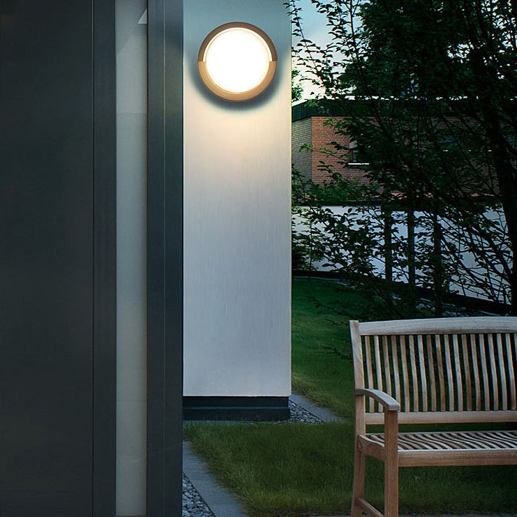 Modern Minimalist Wasserdicht Rund Quadrat Kunststoff Acryl LED Wand Sconce Lampe Für Garten | Brehn