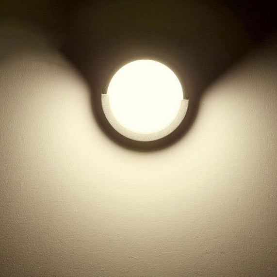 Wasserdichte runde/quadratische LED-Wandleuchte aus Kunststoff/Acryl für den Garten