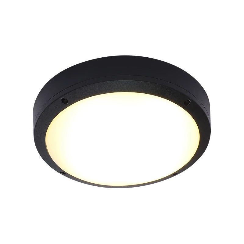 Modern Minimalist Wasserdicht Rund Aluminium Acryl LED Außen Deckenleuchte Für Garten | Brehn