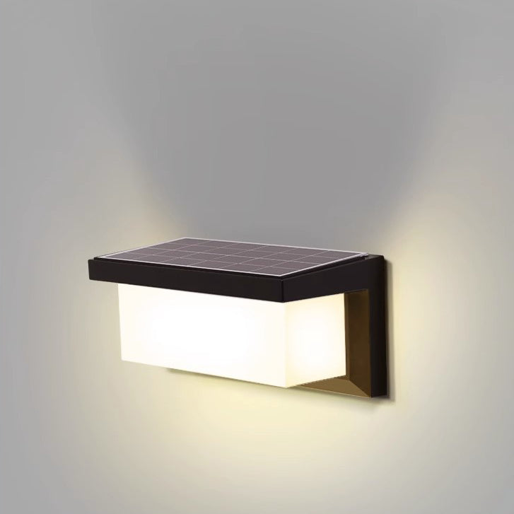 Rechteckige, wasserdichte LED-Wandleuchte aus Aluminium für die Terrasse