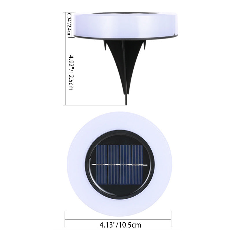 Modern minimalist solar wasserdicht runder Zylinder Kunststoff ABS LED Bodensteckdose Landschaftslicht für den Garten | Brehn