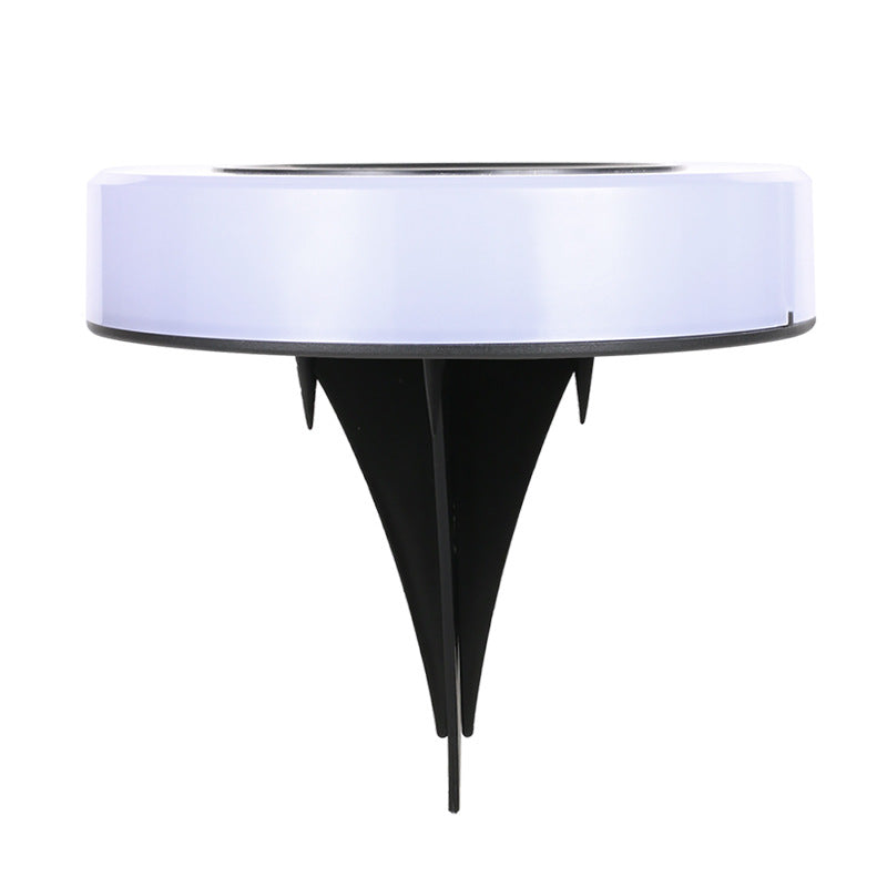 Modern minimalist solar wasserdicht runder Zylinder Kunststoff ABS LED Bodensteckdose Landschaftslicht für den Garten | Brehn