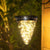 Modern Minimalist Solar Waterproof Cone Filigree PC ABS LED Pendelleuchte Für Garten | Brehn